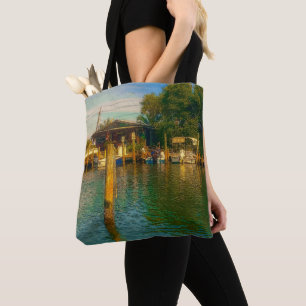 Sunset at the old Watering Hole Tote Bag