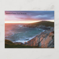 Sunset at Towan Head Newquay Cornwall England