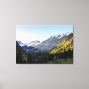 Sunset at Trenta valley, Slovenia Canvas Print