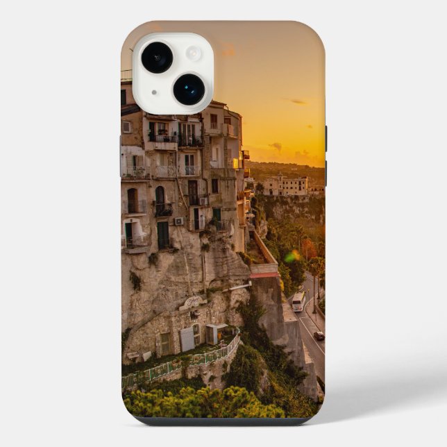 Sunset at Tropea, Italy iPhone Case (Back)