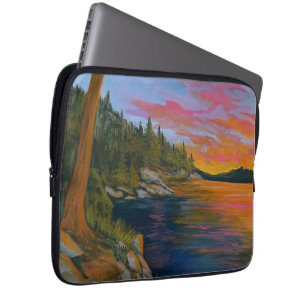 Sunset At Tubbs Hill Laptop Sleeve