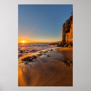 Sunset at Victoria Beach 2 Poster