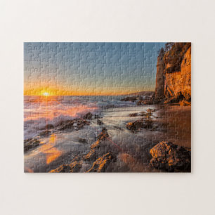 Sunset at Victoria Beach Jigsaw Puzzle
