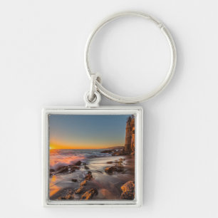 Sunset at Victoria Beach Keychain