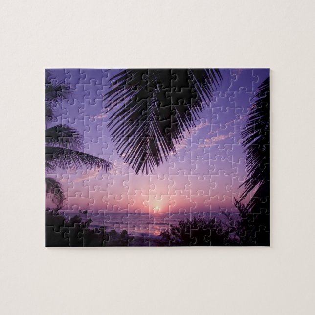 Sunset at West End, Cayman Brac, Cayman Islands, Jigsaw Puzzle (Horizontal)