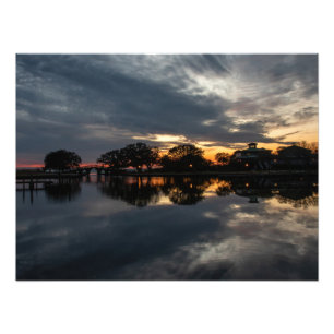 Sunset At Whalehead Photo Print