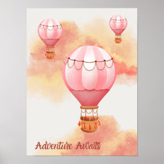 Sunset Aventure Awaits Poster