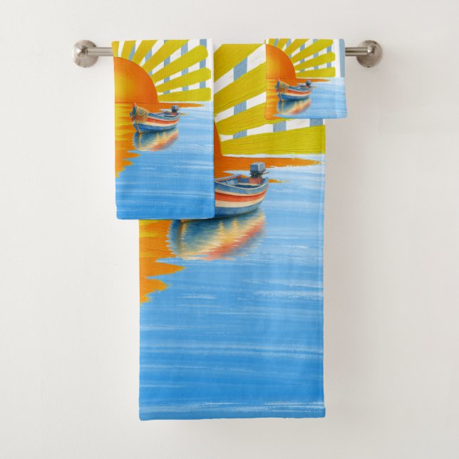 Sunset Bath Towel Set (Insitu)