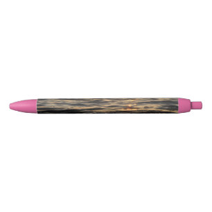 sunset beach black ink pen