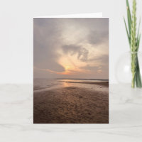 Sunset Beach Blank Greeting 