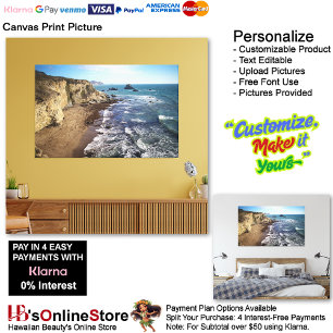 Sunset Beach Canvas Print Picture 28
