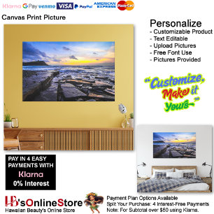 Sunset Beach Canvas Print Picture 31
