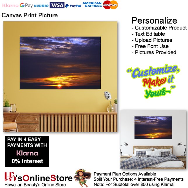 Sunset Beach Canvas Print Picture 41 (Sunset Beach Canvas Print Picture 41.)