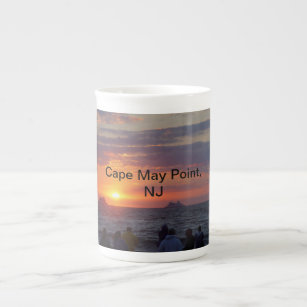 Sunset Beach, Cape May, NJ Bone China Mug