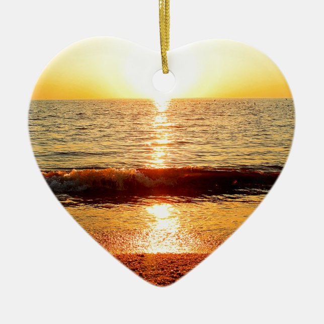 Sunset beach, Cape May NJ Ceramic Ornament (Front)