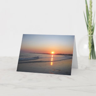 Sunset * Beach Card