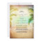 Sunset beach engagement party invitations