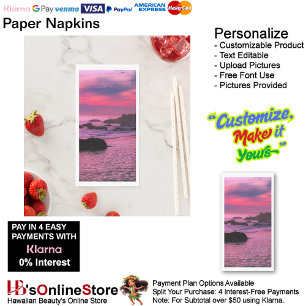 Sunset Beach Guest Towel Paper Napkins 16