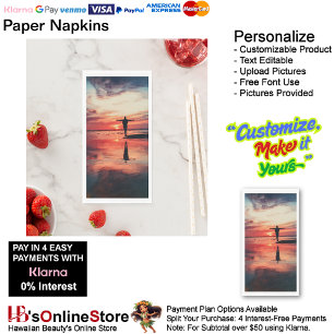 Sunset Beach Guest Towel Paper Napkins 34