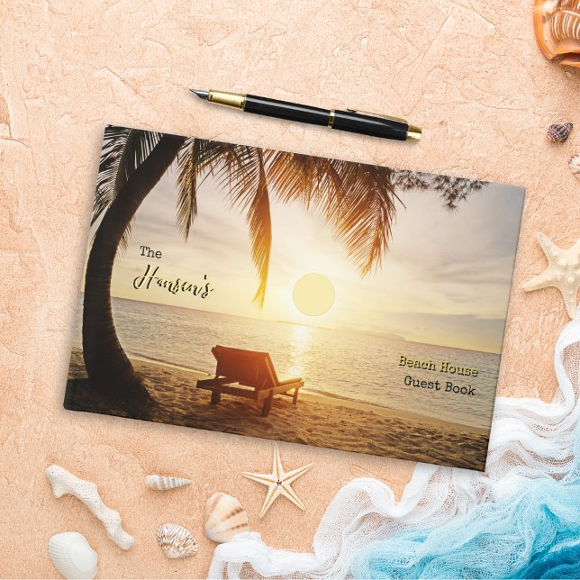 Sunset Beach House Foil Livre d'or (Créateur téléchargé)