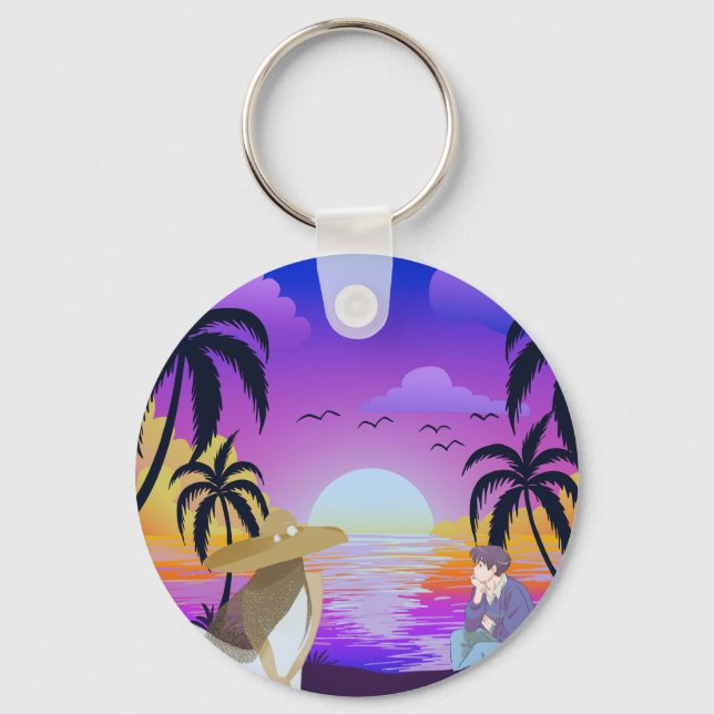 Sunset Beach Keychain (Front)