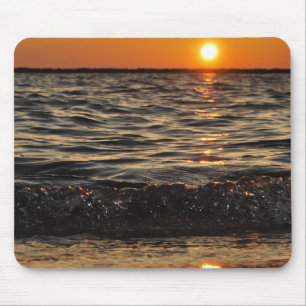 sunset beach mouse pad