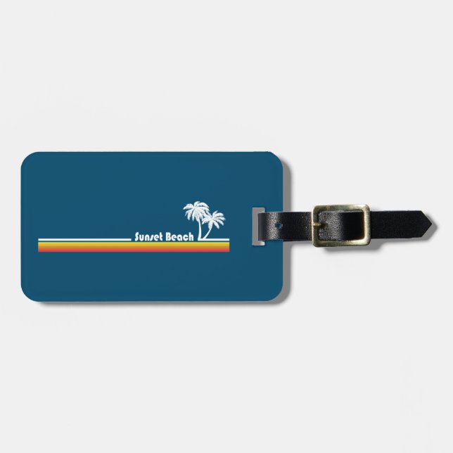 Sunset Beach North Carolina Luggage Tag (Front Horizontal)