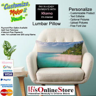 Sunset Beach Polyester Lumbar Pillow 10
