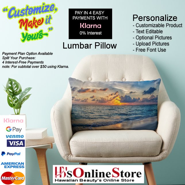 Sunset Beach Polyester Lumbar Pillow 20 (Sunset Beach Polyester Lumbar Pillow 20.

)