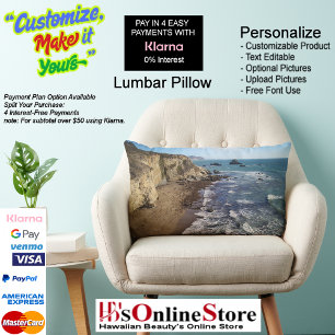 Sunset Beach Polyester Lumbar Pillow 28
