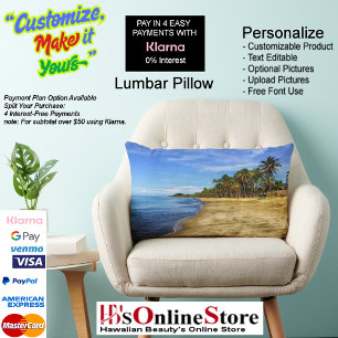 Sunset Beach Polyester Lumbar Pillow 7
