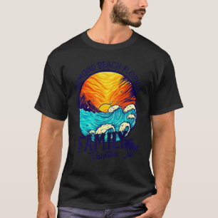 Sunset Beach Retro Ormond Beach Florida Family Vac T-Shirt
