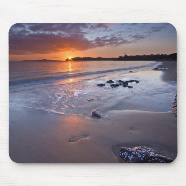 Sunset Beach Scene Mouse Pad (Front)