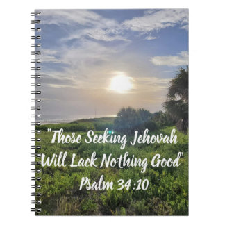  Sunset Beach Scene Notebook 