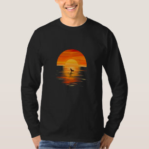 Sunset Beach Silhouette Tropical Tree Palm Sunny T-Shirt