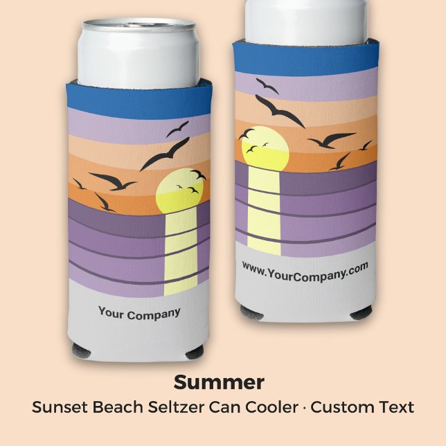 Sunset Beach - Summer Event - Branded Seltzer Can Cooler (Sunset Beach - Summer Event - Branded Seltzer Can Cooler)