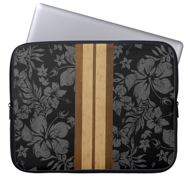 Sunset Beach Surfboard Neoprene Wetsuit Laptop Sleeve (Front)