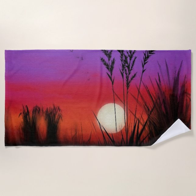 Sunset Beach Towel (Front)