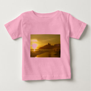 Sunset Beach Tropical Ocean Water Peace Love Sand Baby T-Shirt