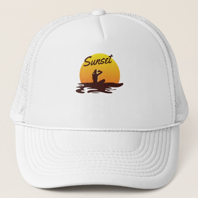 Sunset Beach Trucker Hat (Front)