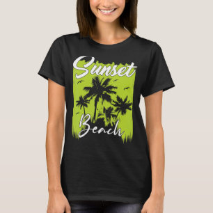Sunset Beach Vacation Beach T-Shirt