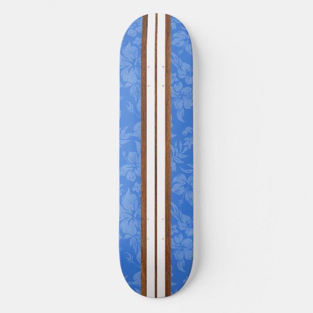 Sunset Beach Vintage Surf Hawaiian Skateboard (Front)