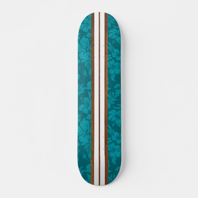 Sunset Beach Vintage Surf Skateboard (Front)
