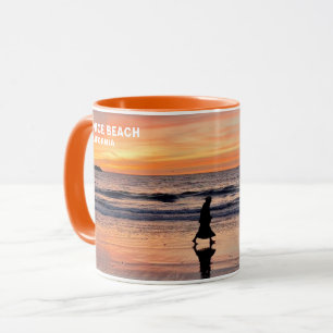 Sunset Beach Walk - Venice Beach, CA Mug