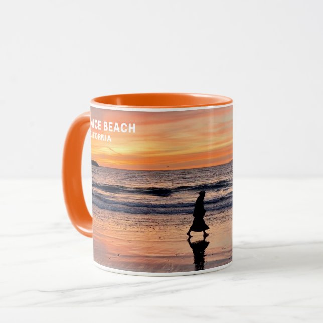  Sunset Beach Walk - Venice Beach, CA Mug (Front Left)