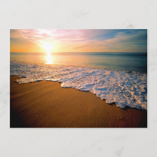 Sunset Beach Wedding Invitation