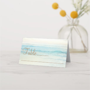 Sunset Beach Wedding Place Card