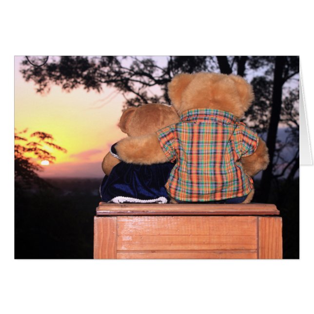 Sunset Bear card (Front Horizontal)