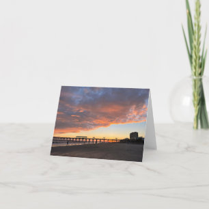 Sunset beauty blank folded card 