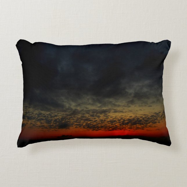 Sunset Before the Storm Accent Pillow (Front)